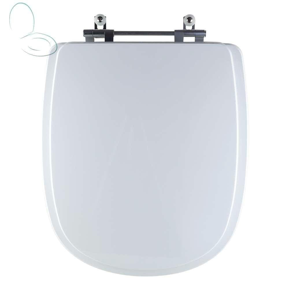 Assento Sanitário Tampa De Vaso Branco Resina Poliester Donna Para Bacia Santamarina