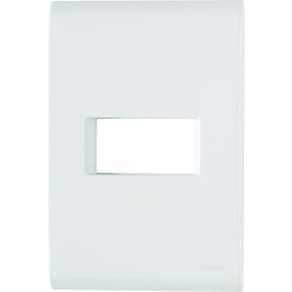 Placa 1 Posto Horizontal 4x2 Tramontina Liz Branca 120 Unidades