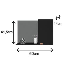 Espelheira E-LED com Puxador Cobre - Desmontável
