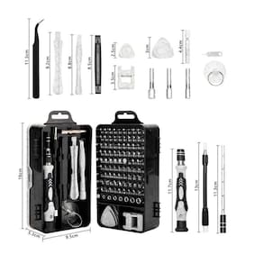 Kit Profissional De Reparo E Limpeza Multiuso -115 Peças