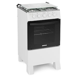 Fogão 4 Bocas à Gás Itatiaia Star Clean New Acendimento Manual e Forno Limpa Fácil Branco
