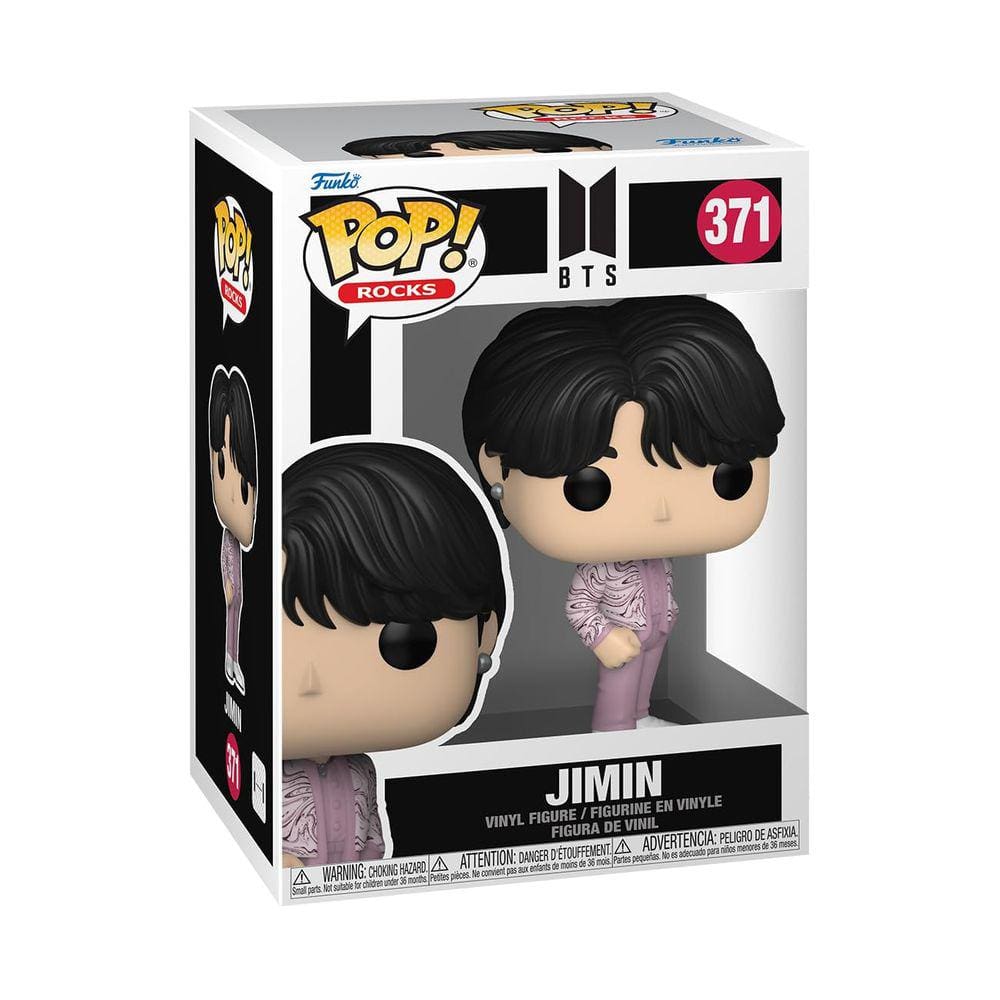 Boneco de vinil Funko Pop! Rocks BTS Jimin com 10 cm de altura