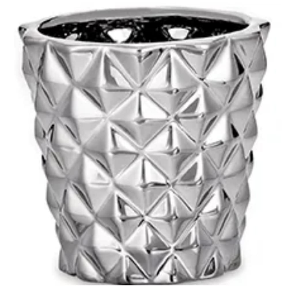 Cachepot  Cerâmica Prata -- Mart