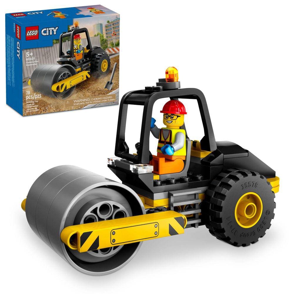 Brinquedo de construção LEGO City Construction Steamroller 60401