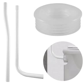Tubo Descida Sobrepor Caixa Descarga Elevada 1,50M Branco +