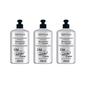 Creme Pentear Soft Hair 280Ml Reconstrutor - Kit Com 3Un