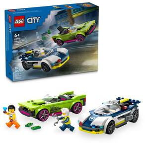 Conjunto de construção LEGO City Police Car and Muscle Car Chase 60415