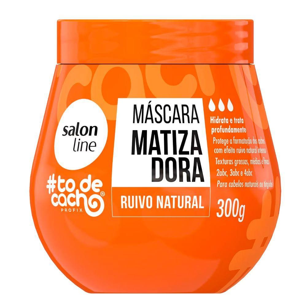 Máscara capilar matizadora Salon Line To de cacho Ruiva Natural 300g