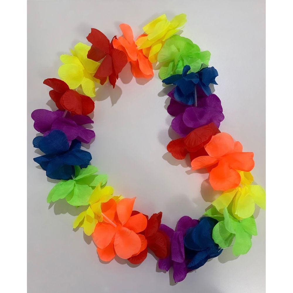 COLAR HAVAIANO TECIDO  - 1 unidade