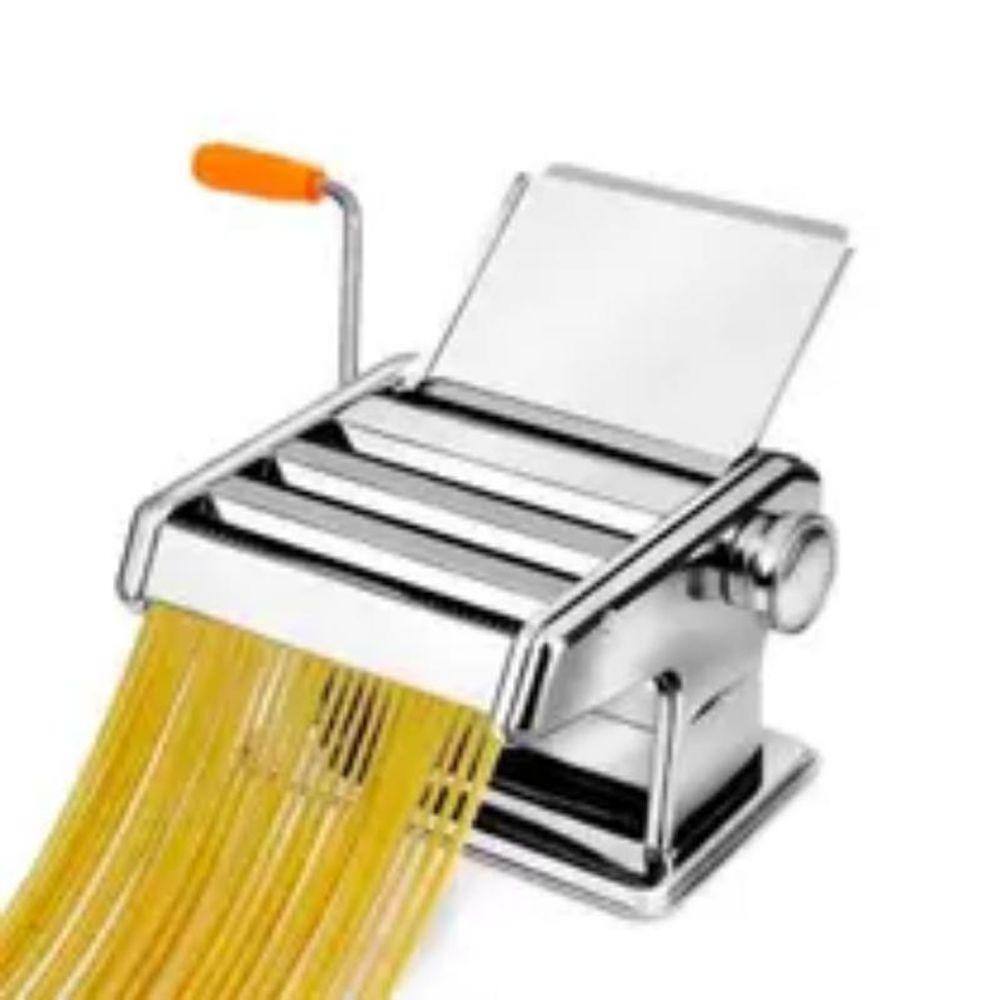 Máquina Fazer Macarrão Massas Manual Abrir Fresca Cortar
