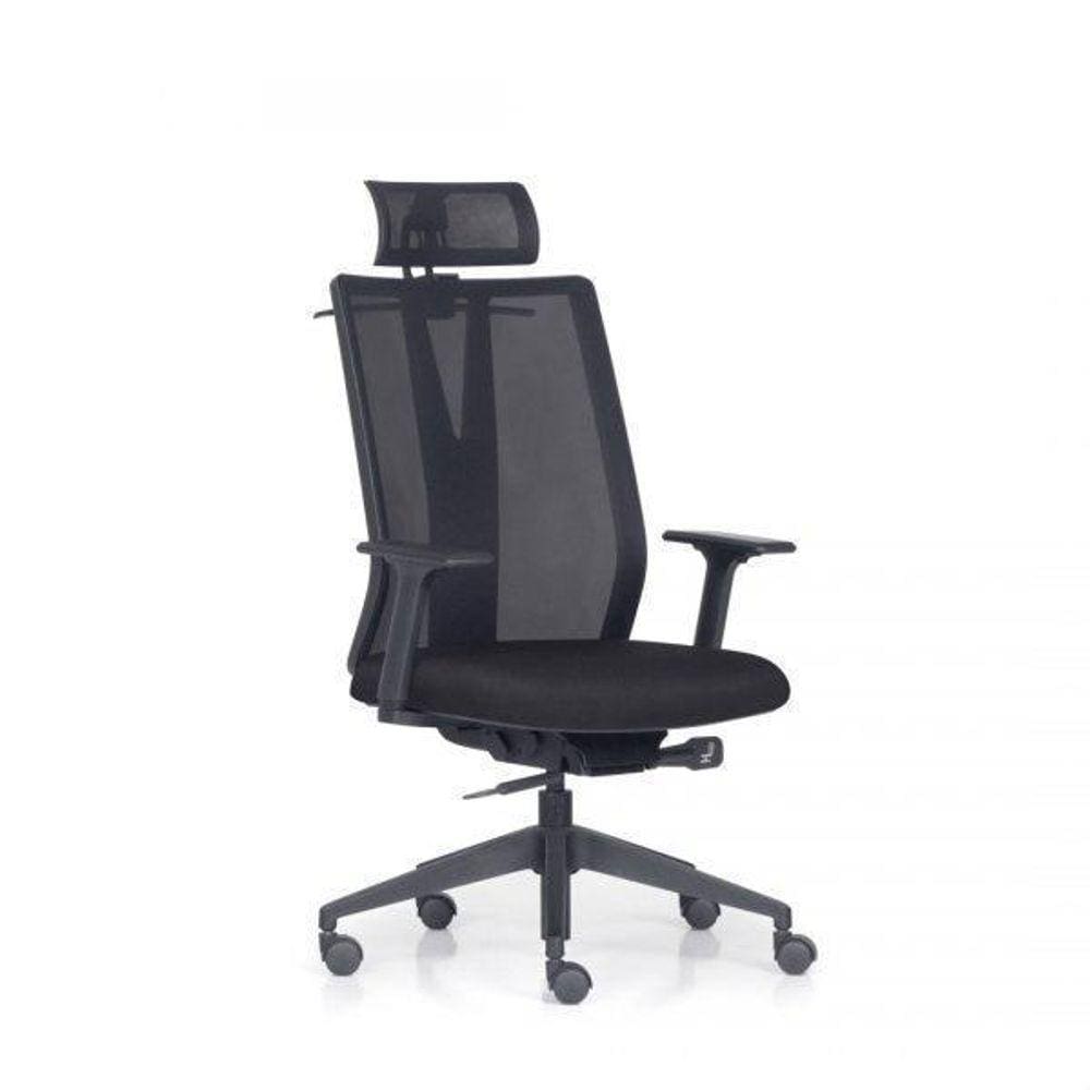 Cadeira Presidente Aditt Com Encosto De Cabeça Ergonômica