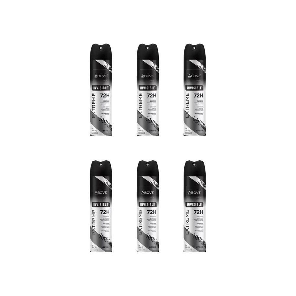 Desodorante Aero Above 150Ml Extreme Invisible 72H-Kit C/6Un