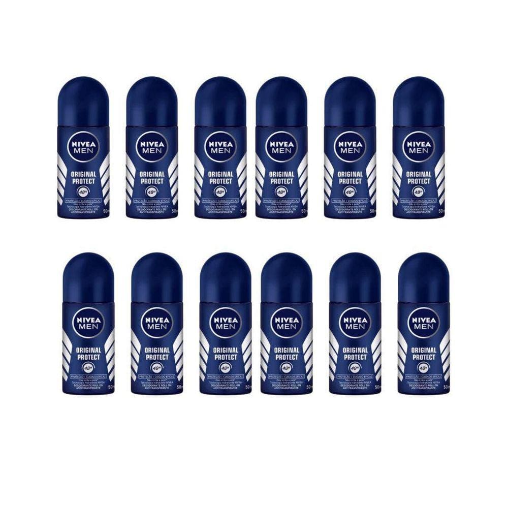 Desodorante Roll-On Nivea 50Ml Masc Protect-Kit12Un