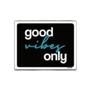 Kit 3 Placas Decorativa - Good Vibes Only