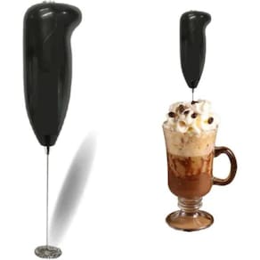 Mini Mixer Elétrico Inox Misturador Bebidas Milk Shake