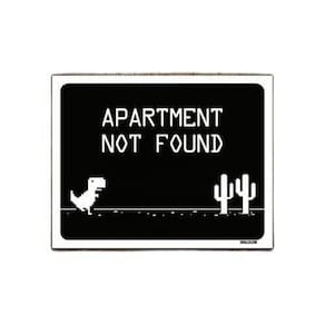 Kit 3 Placas Decorativa - Apartament Not Found