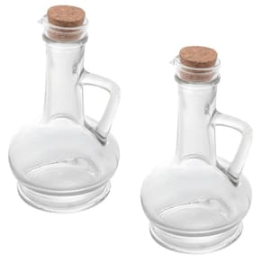 Kit 2 Galheteiros Vidro Azeite Lyor Rolha 230ml