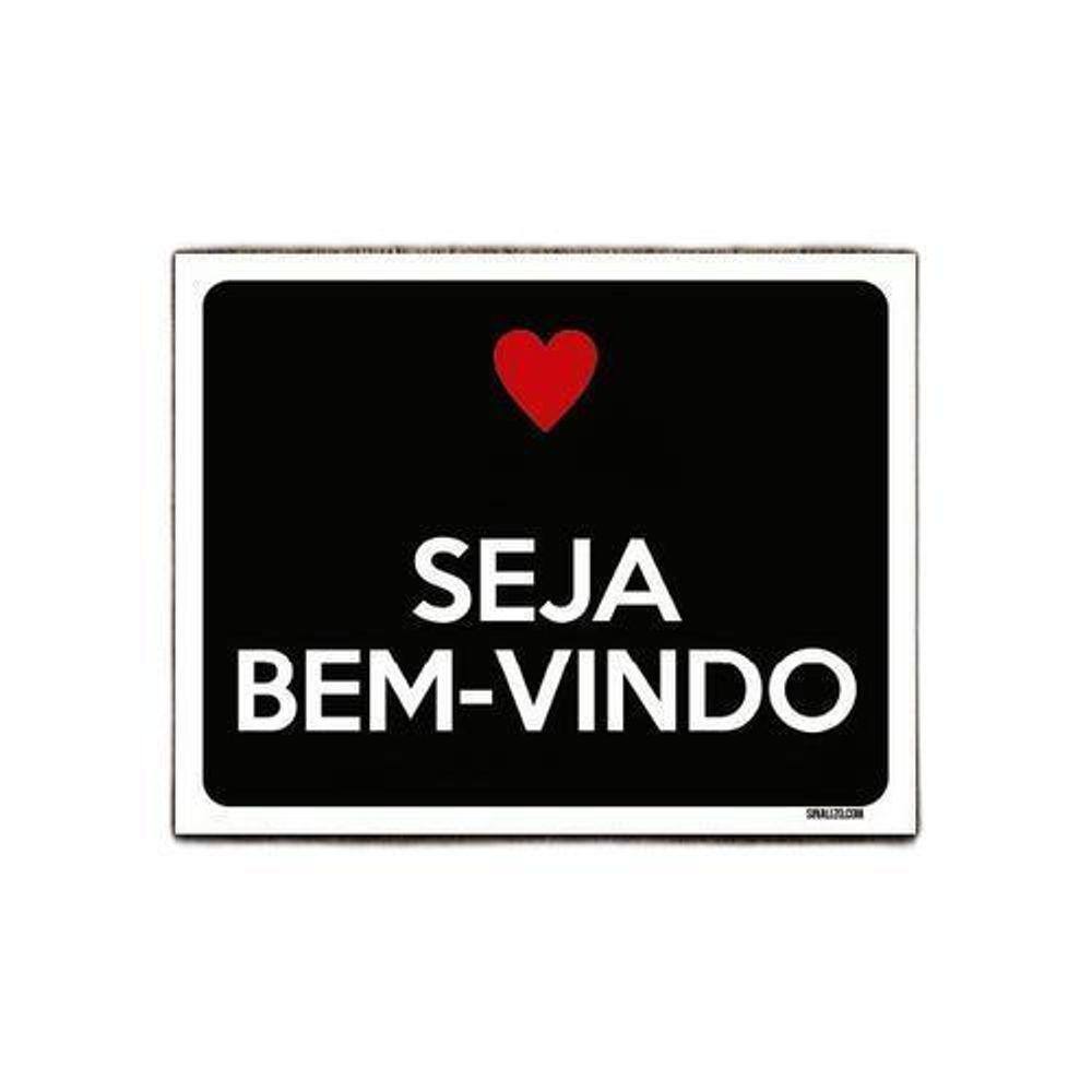 Kit 10 Placas Decorativa - Seja Bem Vindo