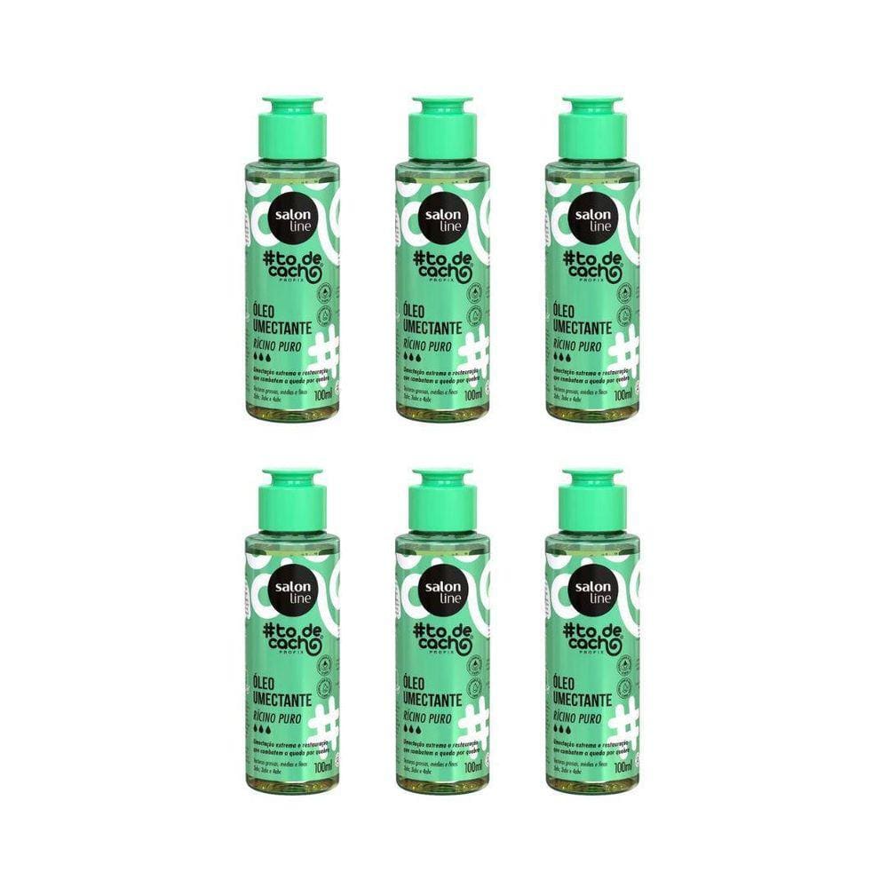 Oleo Capilar Salon Line Ricino Puro Uauu 100Ml - Kit Com 6Un