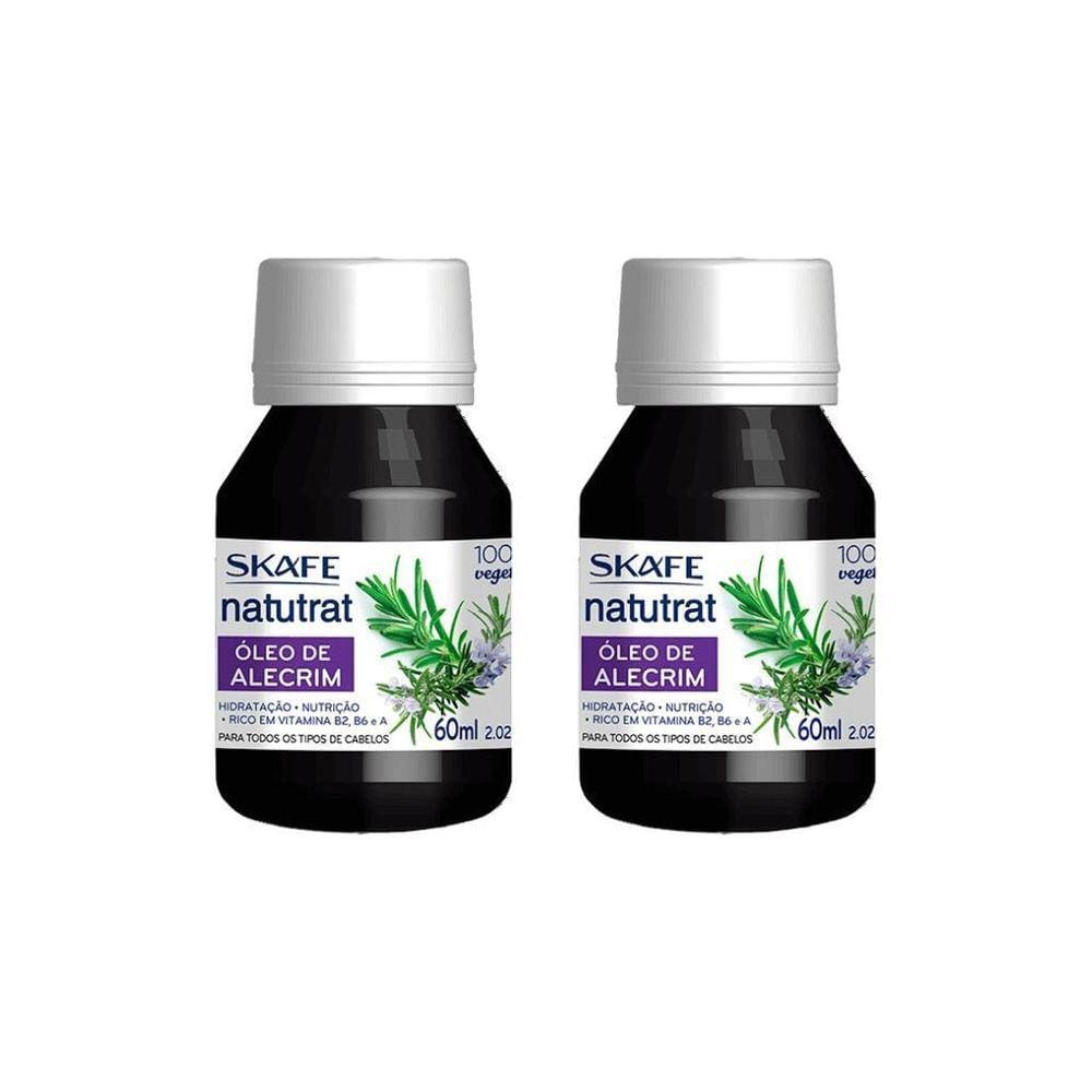 Oleo Capilar Skafe Natutrat Alecrim 60Ml-Kit C/2Un
