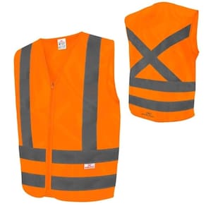 Colete Steelflex Refletor Tipo Jaqueta Sem/Bolso Laranja XG