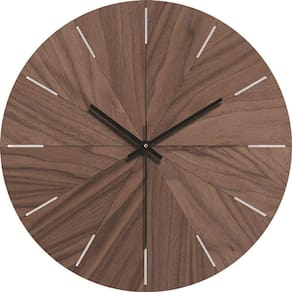 Relógio de parede Simple Silent Wood 30cm de diâmetro