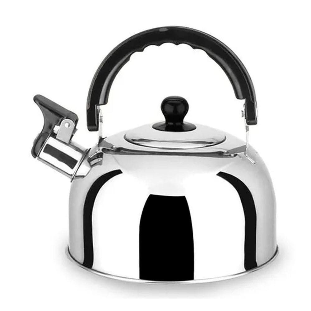 Chaleira Basic Inox 2 Litros Polida Com Tampa De Segurança