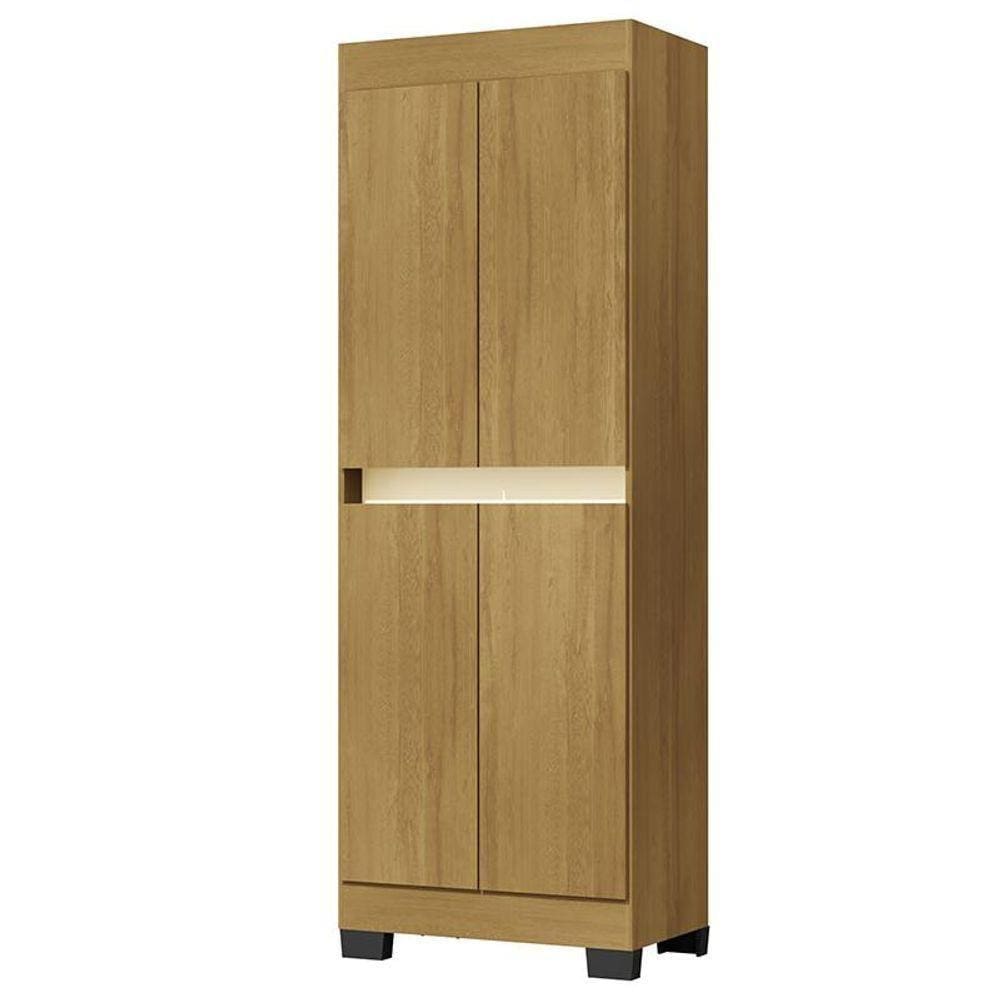 Organizador Escritorio Armario Barão 4 Portas Mel/perola Mel/perola