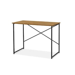 Aparador Steel 76 Cm Estilo Industrial Com Pés Em Aço Preto/naturale Preto/naturale