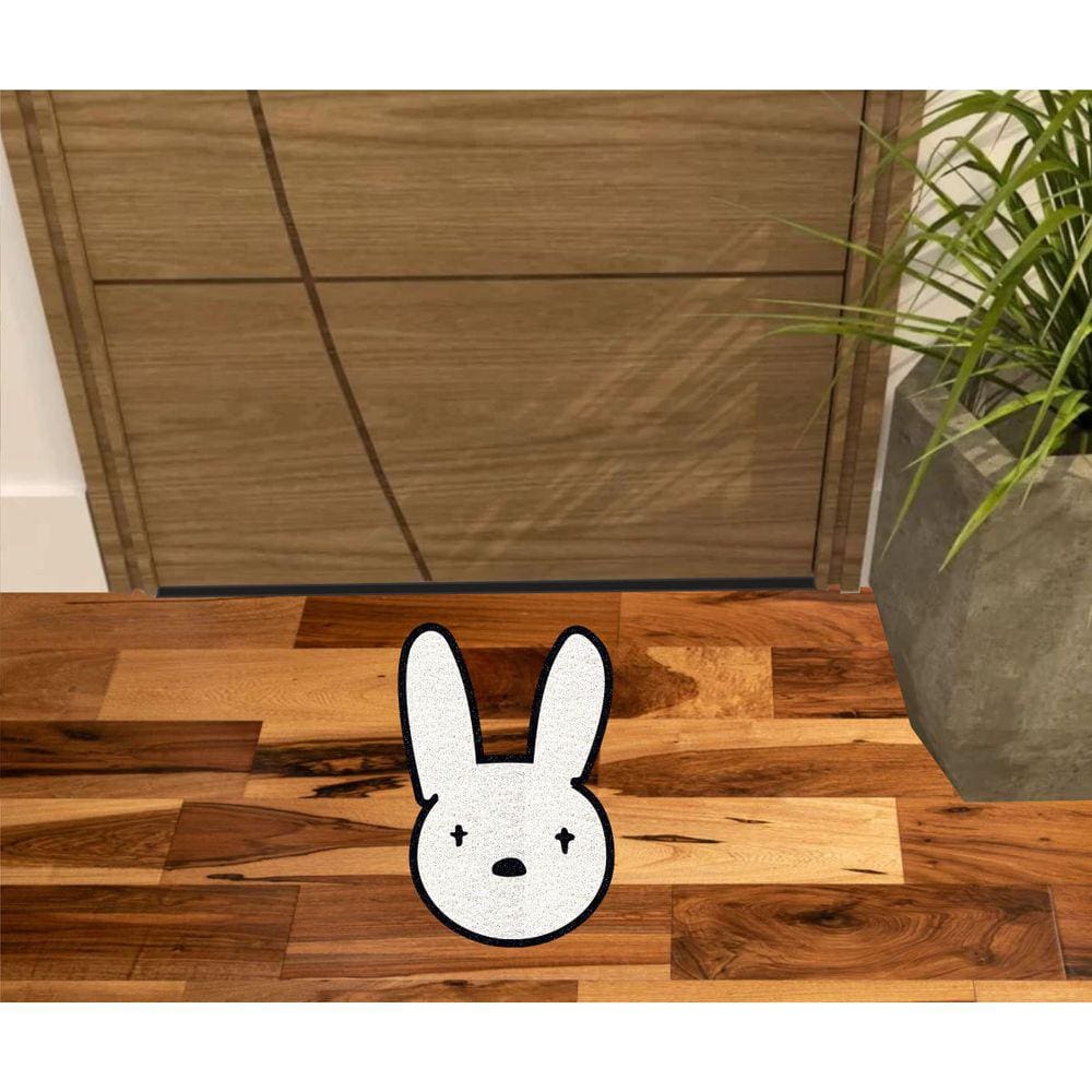 Tapete Coelho Branco No Formato Páscoa.