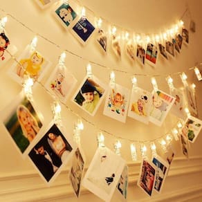 String Lights Dopheuor Photo Clip LED operado por bateria