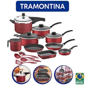 Jogo De Panelas Tramontina 13 Peças Com Panela De Pressão
