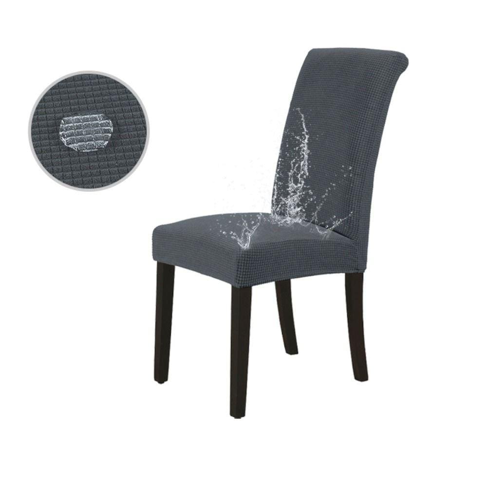 Kit 6 Capas de Cadeira Impermeável Sala de Jantar Malha