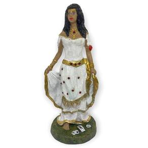Escultura Cigana Umbanda Candomblé Em Resina 22 Cm