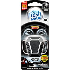 Cheirinho Automotivo New Fresh Max Refil Carro Novo Luxcar