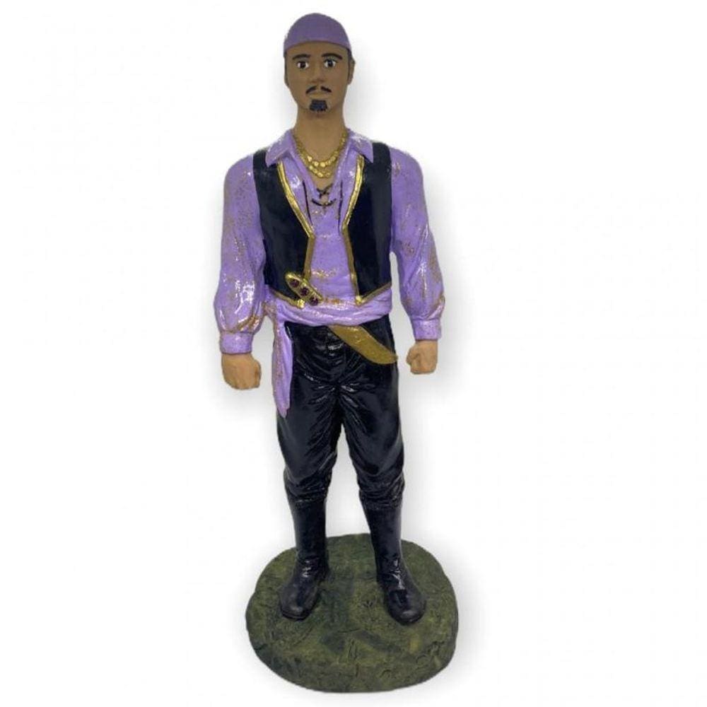 Escultura Cigano Umbanda Candomblé 25 Cm Em Resina