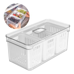Organizador Geladeira Frutas Legumes Triplo 5l Clear Fresh