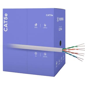 Cabo de Rede CAT5E 305M Fortrek FK500C CMX Cinza - CX / 305