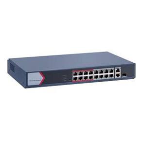 Switch Hikvision Metalico DS-3E1318P-EI/M 16 Portas Poe FAST ETHERNET
