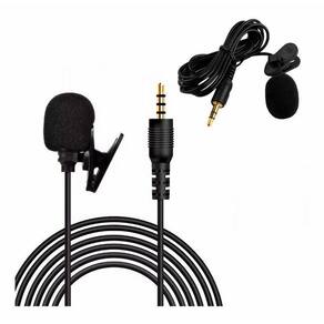 Microfone De Lapela Com Ent/P2 Macho 3.5Mm Condensador