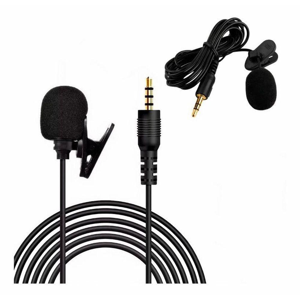Mini Microfone Lapela Profissional Celular Pc Game Palestra