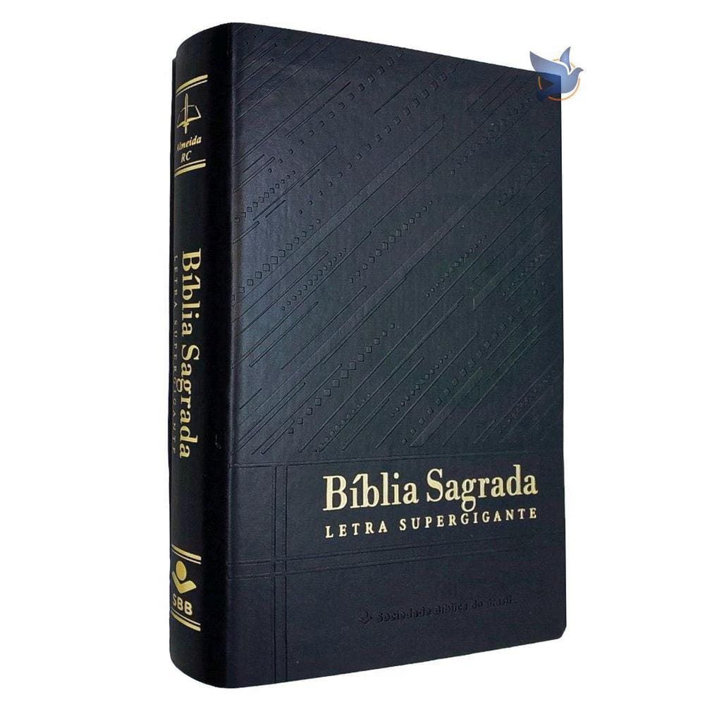 Bíblia Sagrada Letra Supergigante Arc Índice Lateral Preta