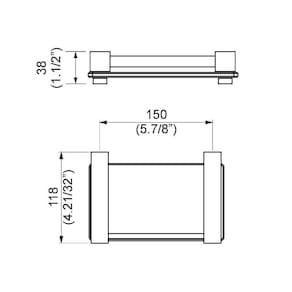 Saboneteira De Parede Perflex Trend 12125010