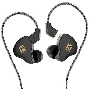 Fones de ouvido KBEAR KS1 Super Bass com fio Crystal Clear S