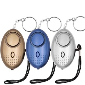 Alarme pessoal KOSIN Safe Sound 145dB com luzes LED, pacote com 3