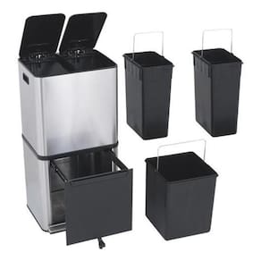 Lixeira Seletiva Smart 3 Compartimentos 50L Delineáreis-vos