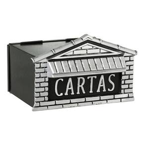 Caixa De De Alumínio Prata Para Muro 15X20X15Cm