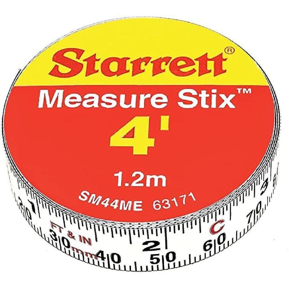 Fita De Aco Metrica Com Adesivo 1,2M Starrett Sm44Me Unic Un