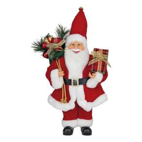 Boneco Papai Noel Tecido Vermelho Crommer Mark 40cm