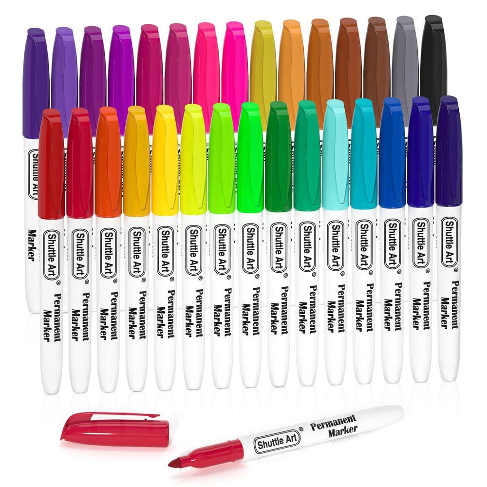 Marcadores permanentes Shuttle Art 30 Colors Fine Point